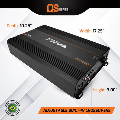 PRV AUDIO - 1 CHANNEL 7000 WATT AMPLIFIER 2 OHM STABLE (QS7000 2OHM)