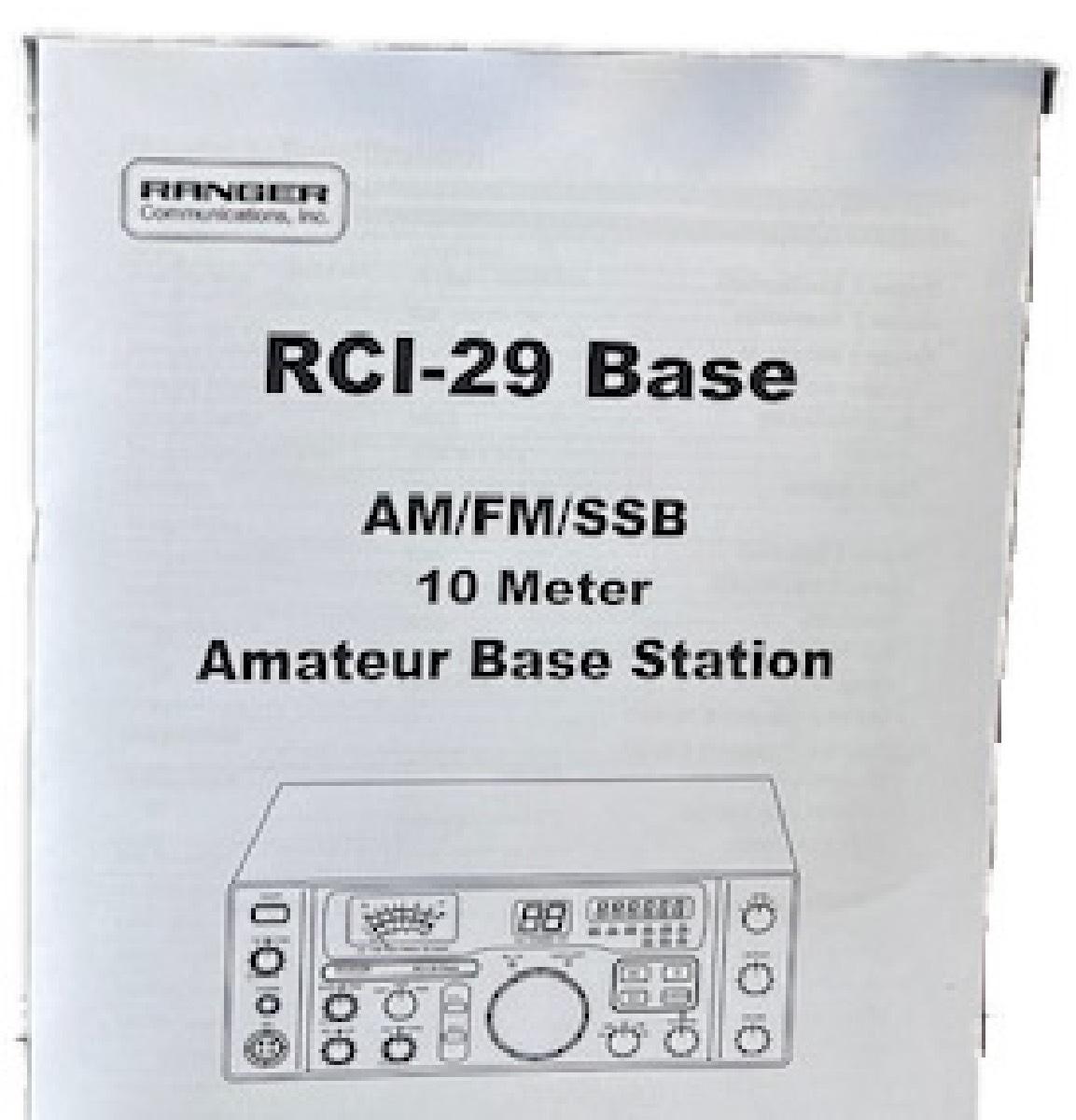 RANGER COMPACT 10 METER BASE STATION RADIO 100 WATT+ & SSB FACTORY REPAIR WARRANTY ONLY (RCI29BASE)