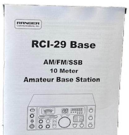 RANGER COMPACT 10 METER BASE STATION RADIO 100 WATT+ & SSB FACTORY REPAIR WARRANTY ONLY (RCI29BASE)