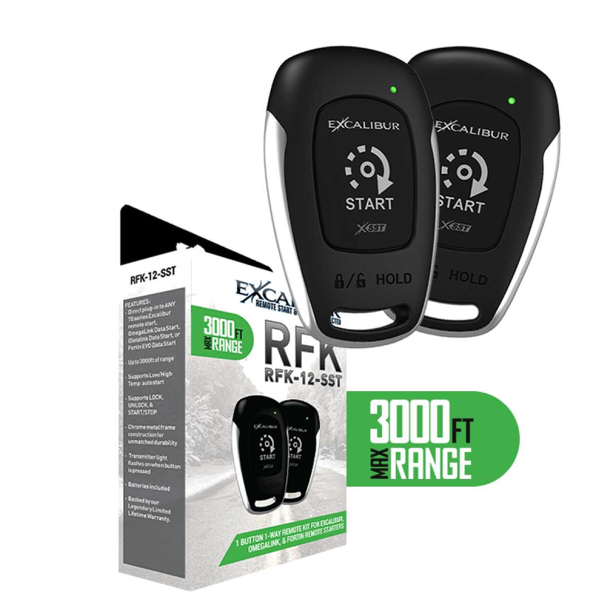 EXCALIBUR 900 MHZ 1 WAY 1 BUTTON RANGE EXTENDER RF KIT 3000' (RFK-12-SST)