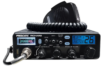 PRESIDENT DIN SIZE 10 METER RADIO WITH FREQUENCY COUNTER RICHARD (RICHARD)