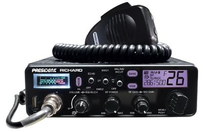 PRESIDENT DIN SIZE 10 METER RADIO WITH FREQUENCY COUNTER RICHARD (RICHARD)