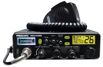 PRESIDENT DIN SIZE 10 METER RADIO WITH FREQUENCY COUNTER RICHARD (RICHARD)
