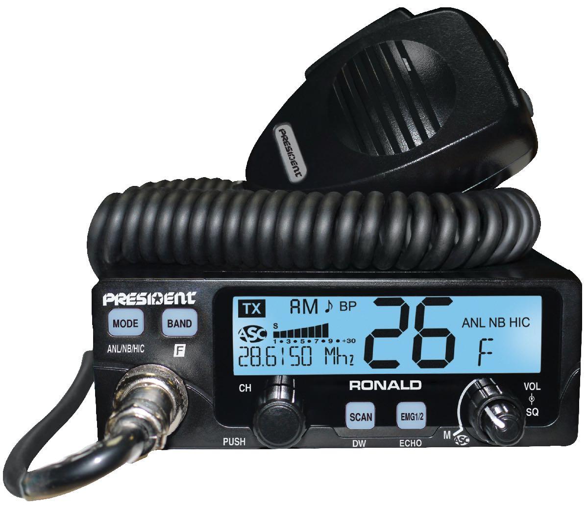 PRESIDENT 10 METER RADIO WITH FREQUENCY COUNTER NO WARRANTY (RONALD)