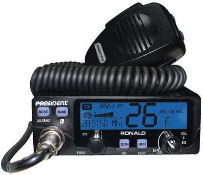 PRESIDENT 10 METER RADIO WITH FREQUENCY COUNTER NO WARRANTY (RONALD)