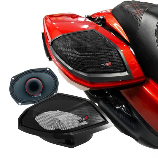CERWIN VEGA HARLEY 24+ CUT-IN LID KIT WITH PH694 SPEAKERS (RPMPH694LK24)
