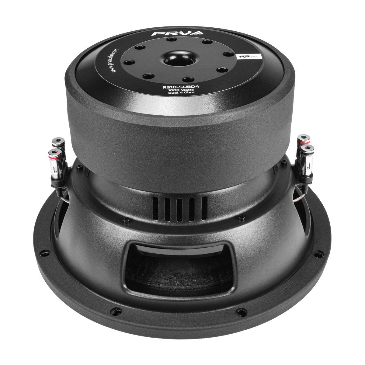 PRV AUDIO 10" 1000 WATT DVC 4 OHM SUBWOOFER (RS10-SUBD4)