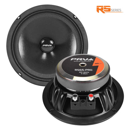 PRV AUDIO - 6.5" FULL RANGE - STAMPED STEEL BASKET - 1" VC - 100W POWER - 4 OHMS (RS65-PRO)