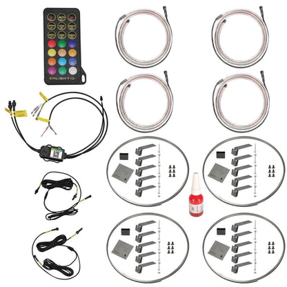 STINGER COLORTRAIL 14-18" ADJUSTABLE RGBW MULTI-COLOR LED WHEEL LIGHT KIT WITH ENLIGHT10 APP FULL CONTROL + HORIZON CONNECTIVITY (RSCWL10)