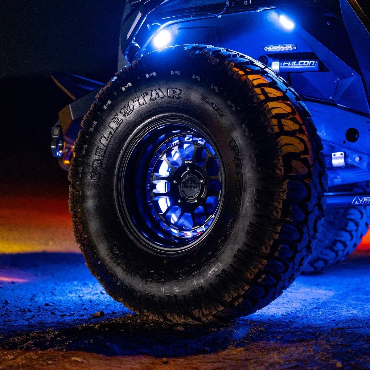 STINGER COLORTRAIL 14-18" ADJUSTABLE RGBW MULTI-COLOR LED WHEEL LIGHT KIT WITH ENLIGHT10 APP FULL CONTROL + HORIZON CONNECTIVITY (RSCWL10)