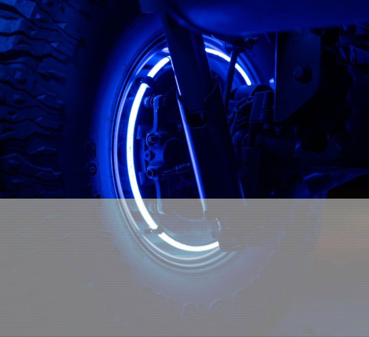 STINGER COLORTRAIL 14-18" ADJUSTABLE RGBW MULTI-COLOR LED WHEEL LIGHT KIT WITH ENLIGHT10 APP FULL CONTROL + HORIZON CONNECTIVITY (RSCWL10)