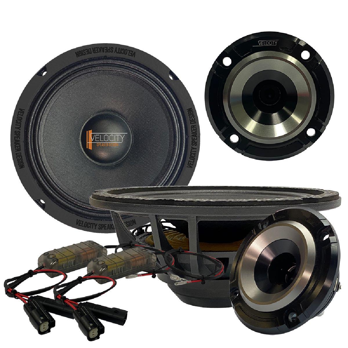VELOCITY OVERDRIVE 6.5" COMPONENT SPEAKER SET PAIR PACKED (RZ65-OD)