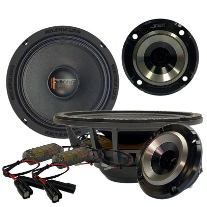 VELOCITY OVERDRIVE 6.5" COMPONENT SPEAKER SET PAIR PACKED (RZ65-OD)