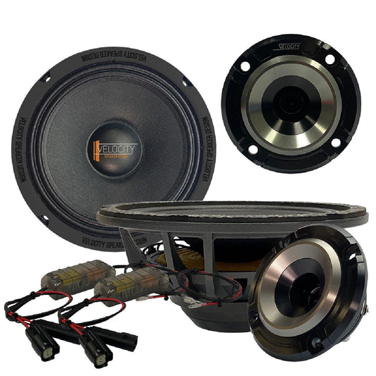 VELOCITY OVERDRIVE 6.5" COMPONENT SPEAKER SET PAIR PACKED (RZ65-OD)