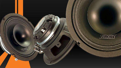 VELOCITY COAX HORN LOADED 600 WATT 6.5" SPEAKERS PAIR PACKED (RZ65H)