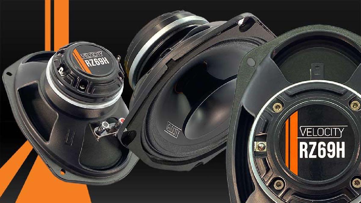 VELOCITY FULL RANGE HORN LOADED 600 WATT 6X9" COAX SPEAKERS PAIR PACKED (RZ69H)