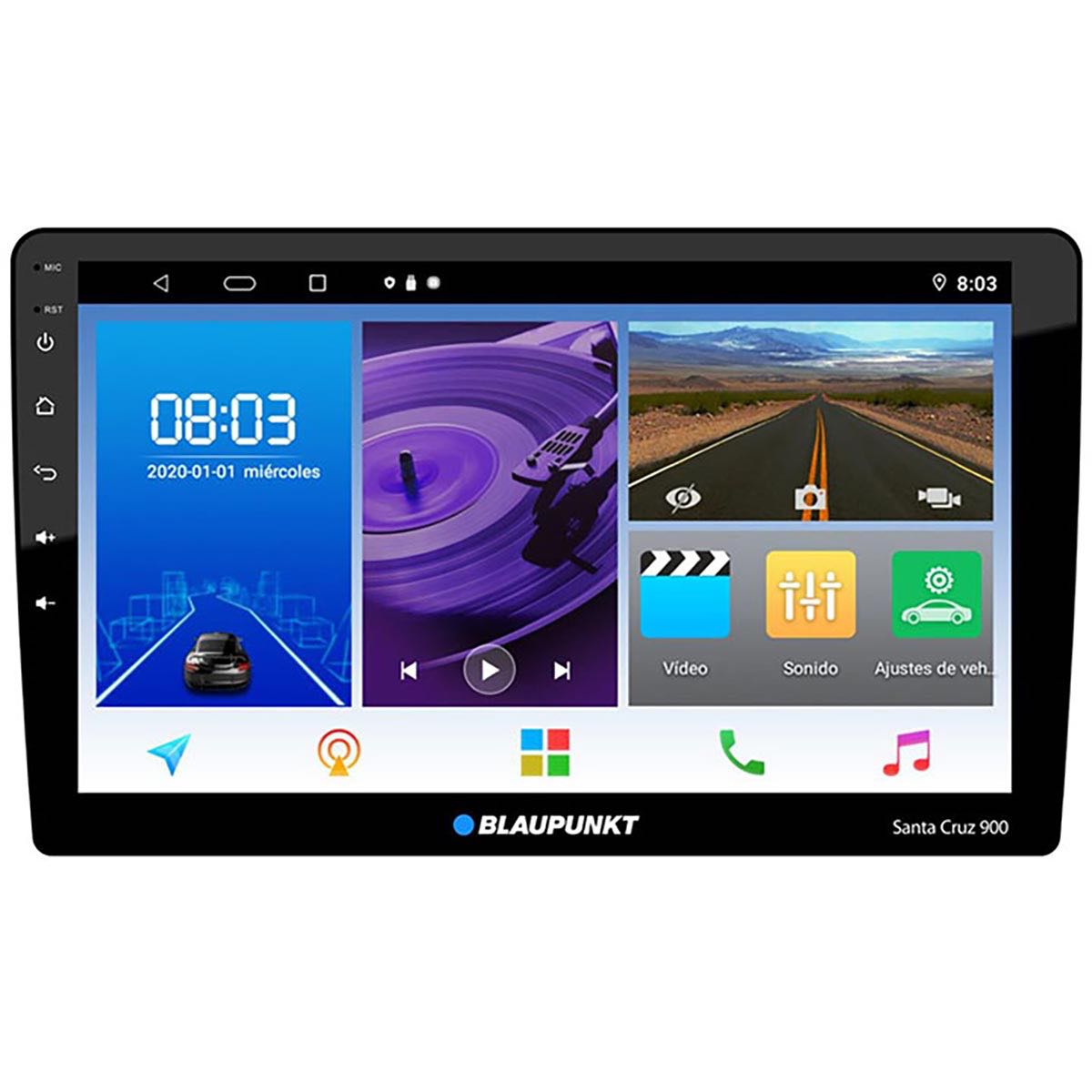 BLAUPUNKT 10.1" DOUBLE DIN MECHLESS APPLE CARPLAY & ANDROID AUTO WIRELESS (SANTACRUZ900)