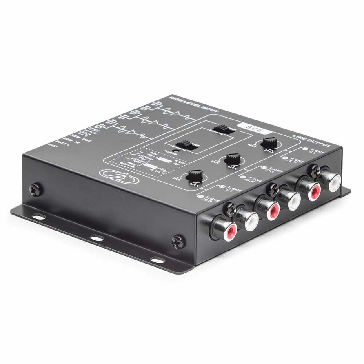 DD AUDIO 6 CHANNEL SUMMING 10V MAX OUTPUT WITH OEM LOAD DETECT (SC-6A)