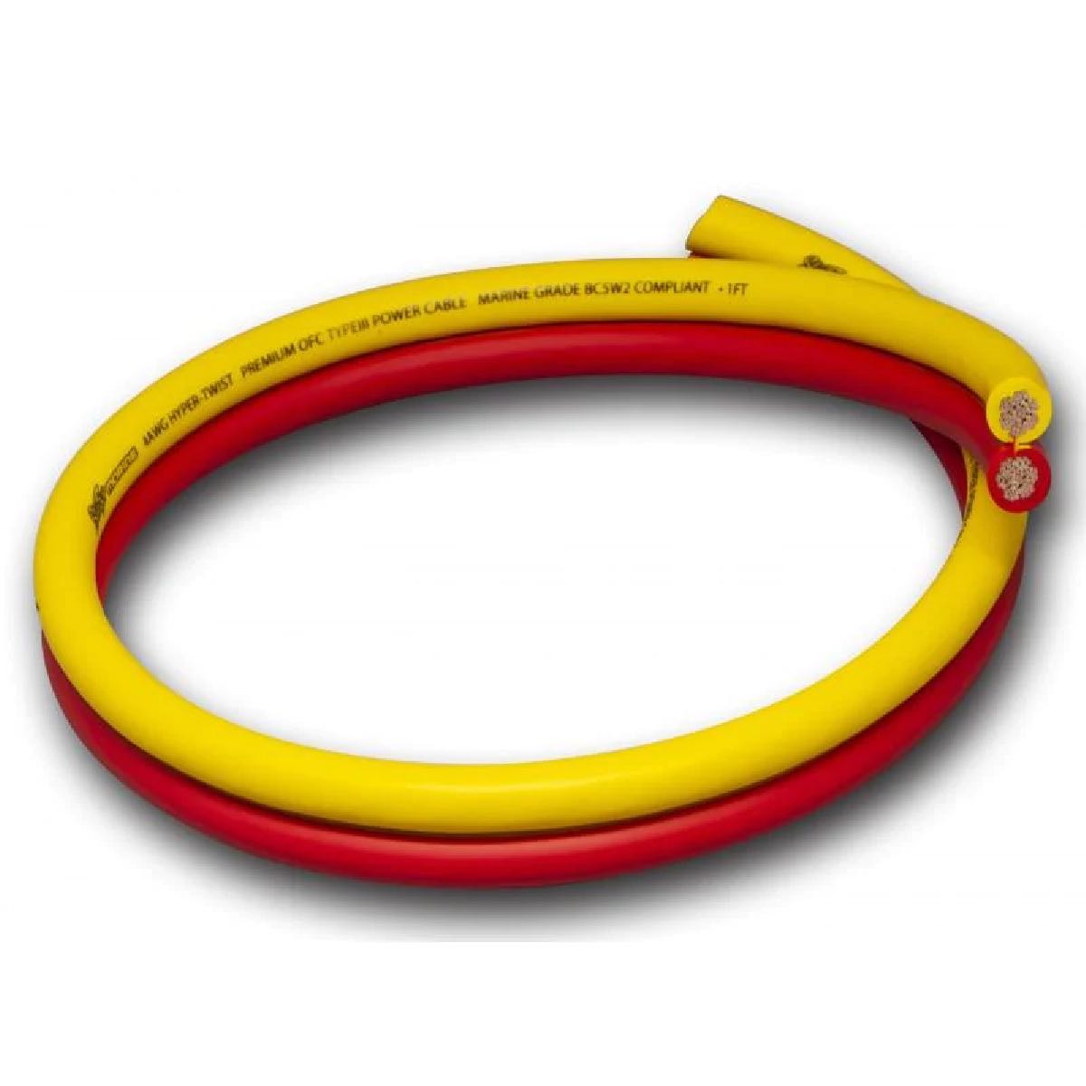 STINGER 8 GAUGE MARINE COMPLIANT WIRING KIT WITH DUAL SIAMESE POWER/GROUND WIRE 22' (SEA4287)