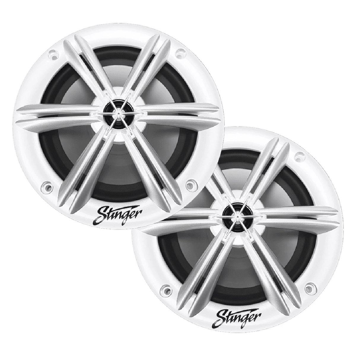 STINGER 6.5" MARINE SPEAKERS WHITE (SEA65W)