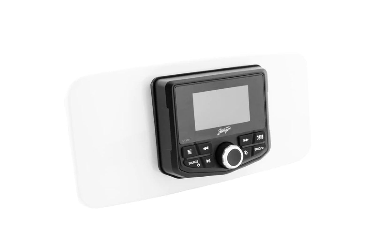 STINGER UNIVERSAL MARINE 3" RADIO DASH KIT WHITE (SEADASH3W)