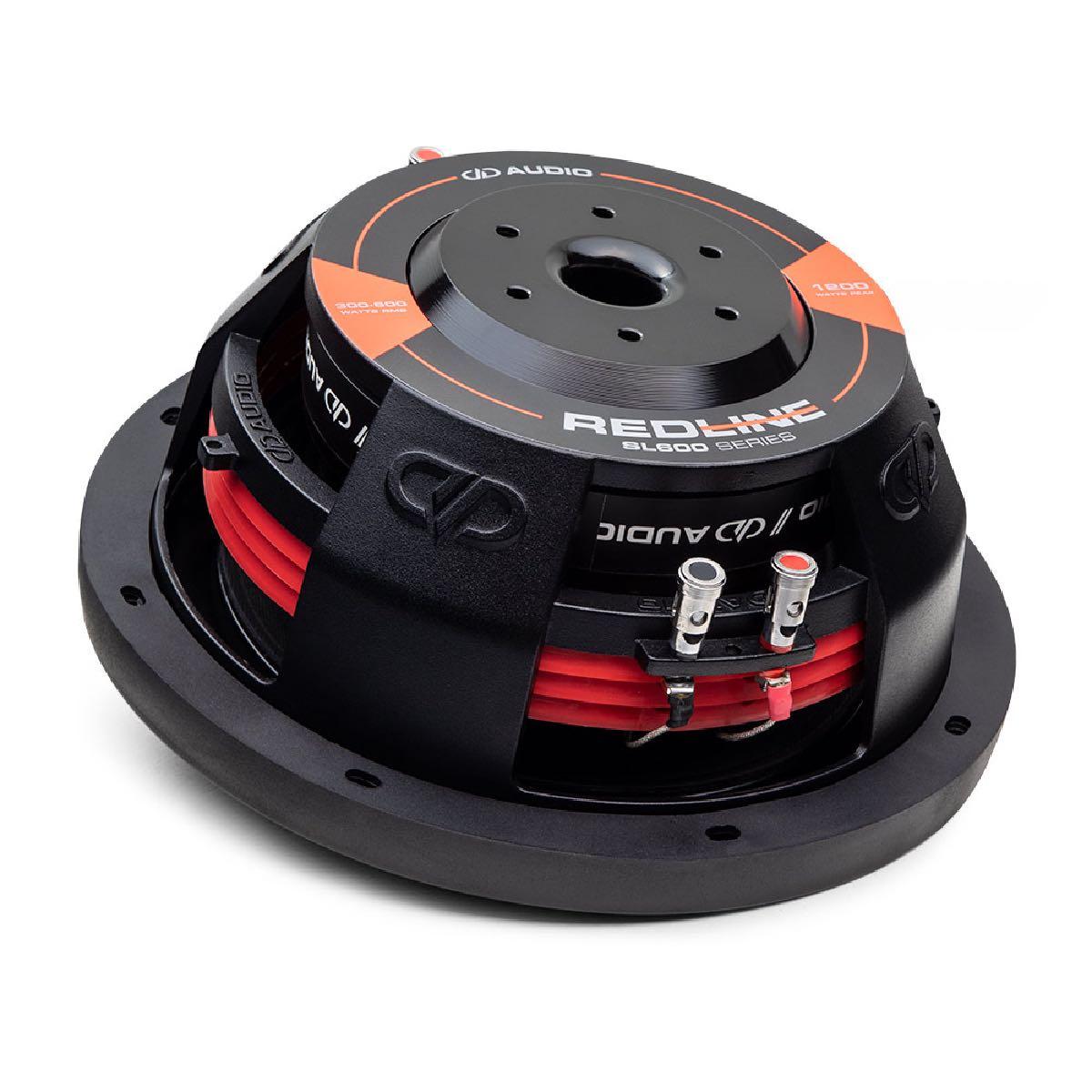 DD AUDIO 12" SHALLOW SUBWOOFER, 2.5" VOICE COIL, 72OZ MAGNET, 300W-600W DUAL 4 OHM (SL612-D4)