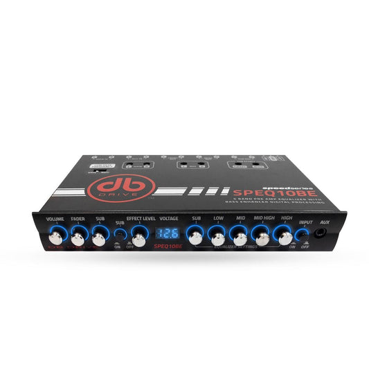 DB DRIVE 5 BAND EQ WITH VOLTAGE DISPLAY AND BASS ENHANCER (SPEQ10BE)