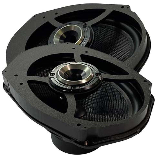 VELOCITY OVERDRIVE 1998-2013 HARLEY 6X9 HORN COMPONENT KIT FOR FACTORY 5X7 SPEAKER LIDS (SPK-13-5X7-OVERDRIVE)