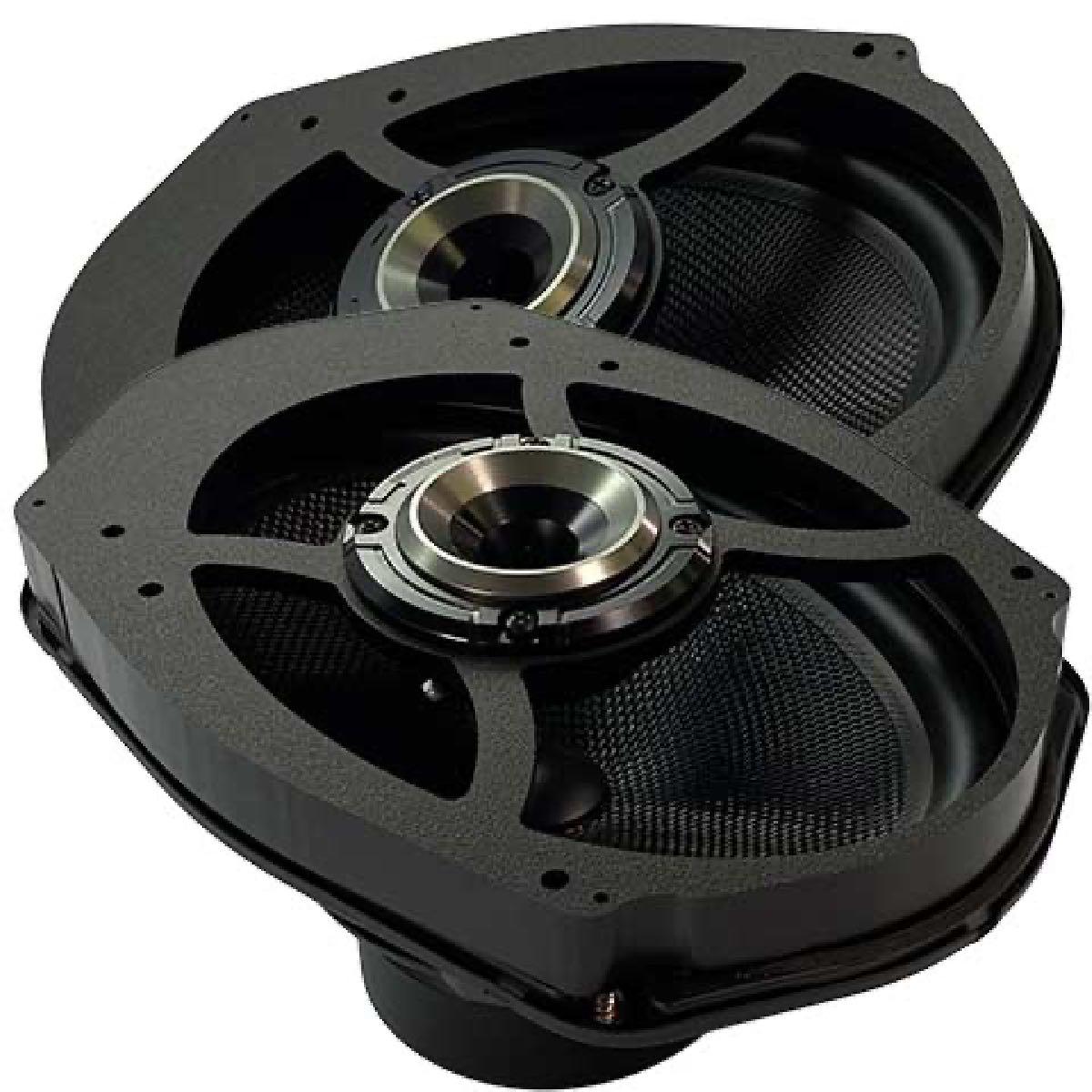 VELOCITY OVERDRIVE 1998-2013 HARLEY 6X9 HORN COMPONENT KIT FOR FACTORY 5X7 SPEAKER LIDS (SPK-13-5X7-OVERDRIVE)