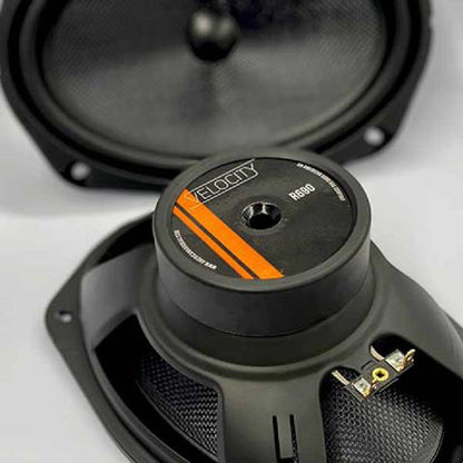 VELOCITY OVERDRIVE 1998-2013 HARLEY 6X9 HORN COMPONENT KIT FOR FACTORY 5X7 SPEAKER LIDS (SPK-13-5X7-OVERDRIVE)
