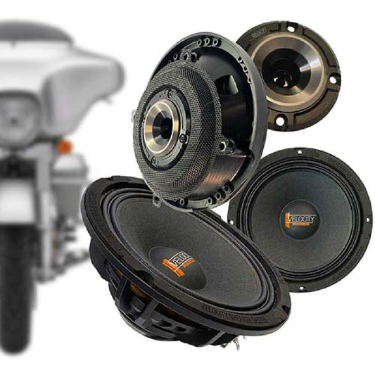 VELOCITY 1998 THROUGH 2013 STREET GLIDE, ELECTRA GLIDE FAIRING OVERDRIVE COMPONENT SPEAKER KIT (SPK-13-SG-OVERDRIVE-V)