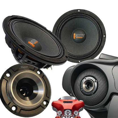 VELOCITY 2014 AND LATER STREET GLIDE, ELECTRA GLIDE FAIRING OVERDRIVE COMPONENT SPEAKER KIT (SPK-14-SG-OVERDRIVE-V)