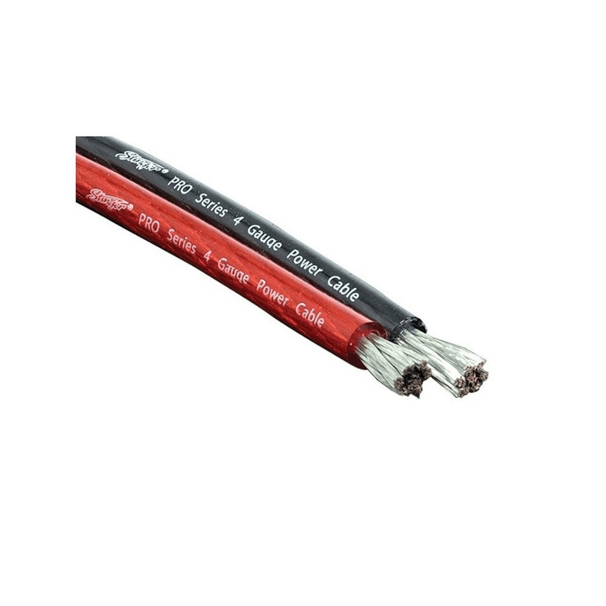 STINGER 4 GAUGE 100' MATTE RED HYPER FLEX PURE COPPER WIRE (SPW14TR)