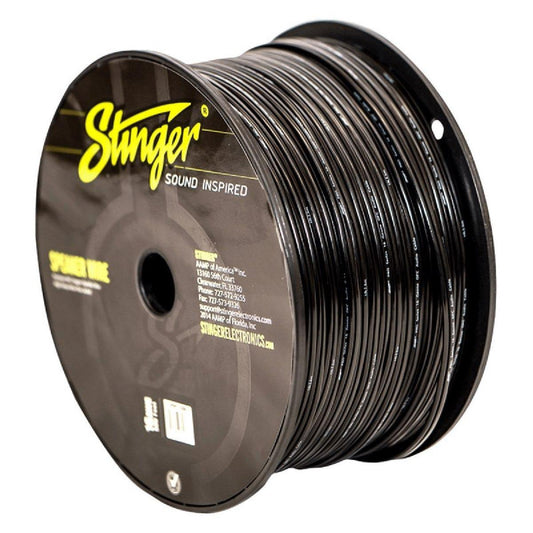 STINGER 16 GAUGE 500' BLACK TRUE GAUGE SPEAKER WIRE (SPW516BK)