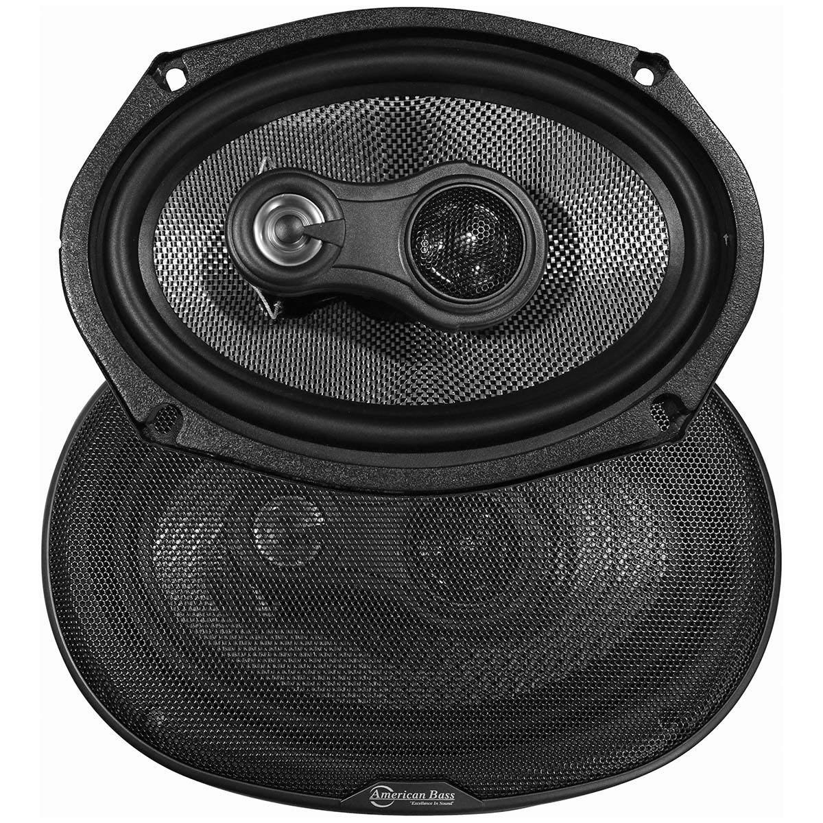 AMERICAN BASS SQ COAXIAL SPEAKERS 6X9" 200 WATTS (SQ69)