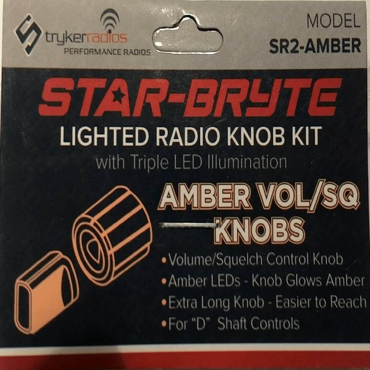 STRYKER AMBER LIGHTED DUAL NITRO KNOB (SR2AMBER)