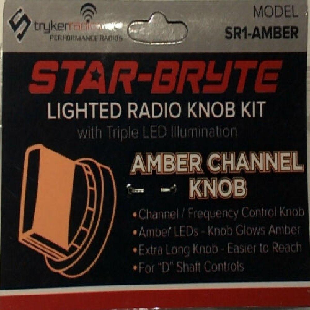 STRYKER AMBER LIGHTED CHANNEL NITRO KNOB (SR1AMBER)