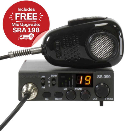RANGER ULTRA COMPACT 10 METER RADIO WITH NOISE CANCELING MIC (SS399)