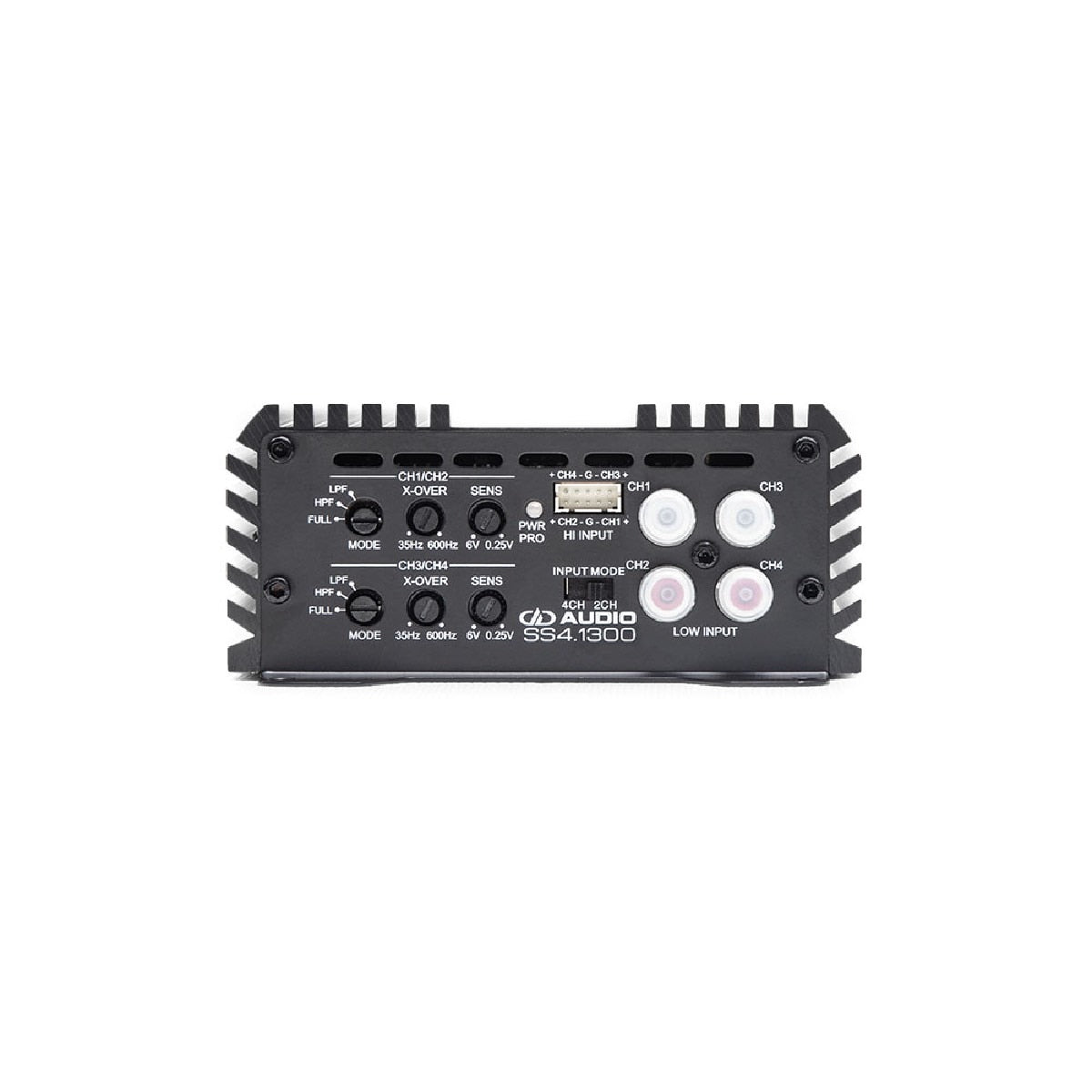 DD AUDIO SS SERIES 4 CHANNEL 180 X 4 @ 4 OHM, 325 X 4 @ 2 OHM AMPLIFIER (SS4.1300)