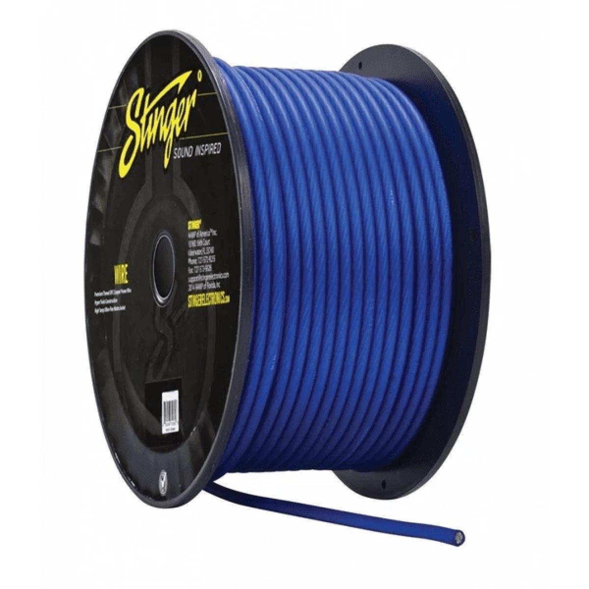 STINGER SELECT 8 GAUGE CCA MATTE BLUE WIRE 250' (SSVLP8BL)