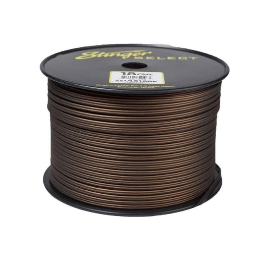 STINGER SELECT 18 GAUGE CCA MATTE BLACK SPEAKER WIRE 1000' (SSVLS18BK)