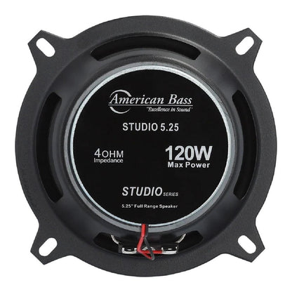 AMERICAN BASS 5.25" 120 WATT 2 WAY SPEAKERS (STUDIO-525)