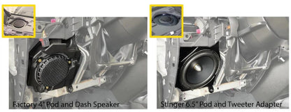 STINGER 18-22 WRANGLER/GLADIATOR SPEAKER POD WITH TWEETER ADAPTER (STXJLPOD)
