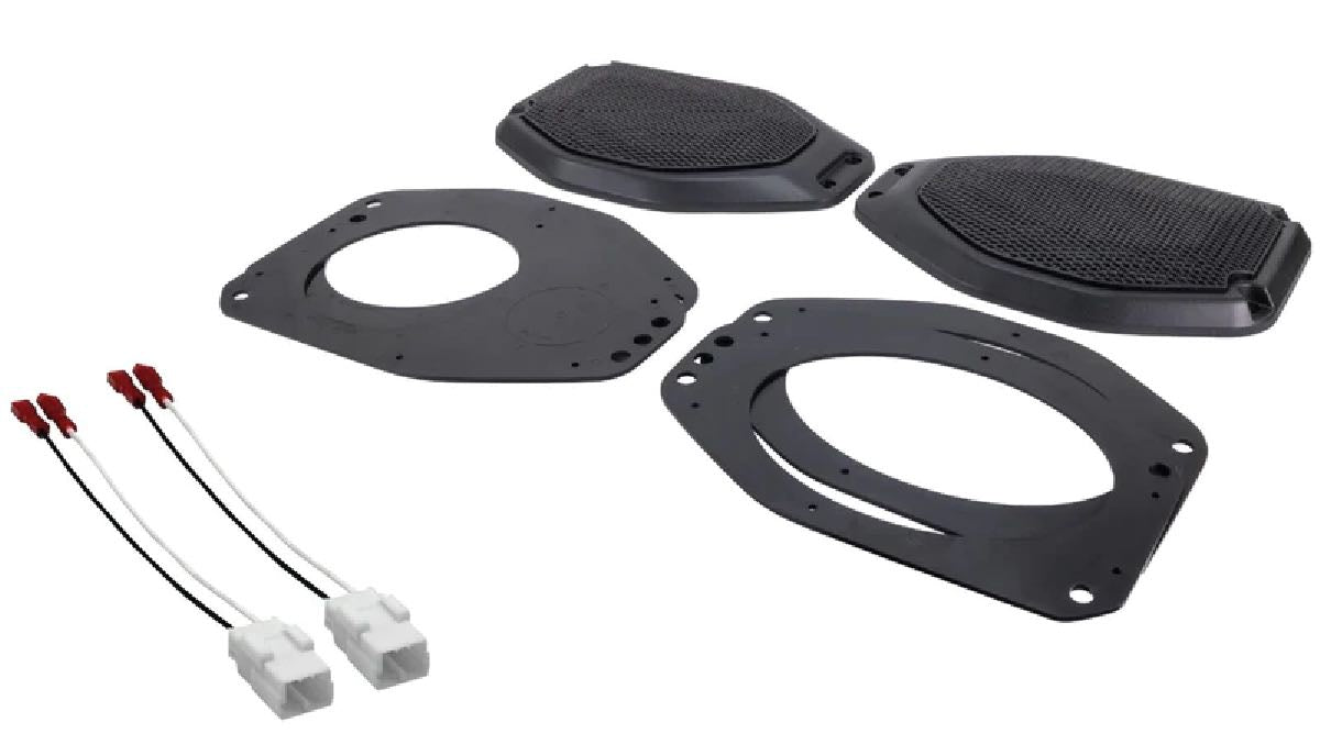 STINGER 18-23 WRANGLER/GLADIATOR SPEAKER ADAPTORS W/GRILL 6.5 OR 6X9 (STXJLSBA)