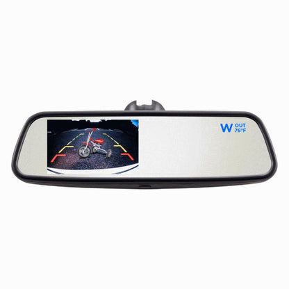 METRA 4.5" REAR VIEW MIRROR WITH COMPASS TEMP MONITOR (TE-CTM45)