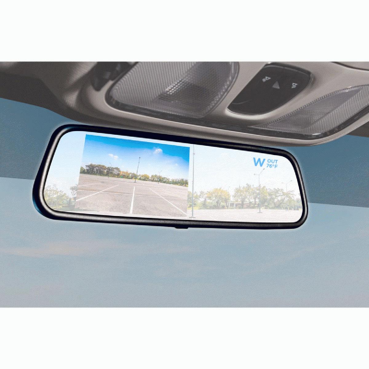 METRA 4.5" REAR VIEW MIRROR WITH COMPASS TEMP MONITOR (TE-CTM45)