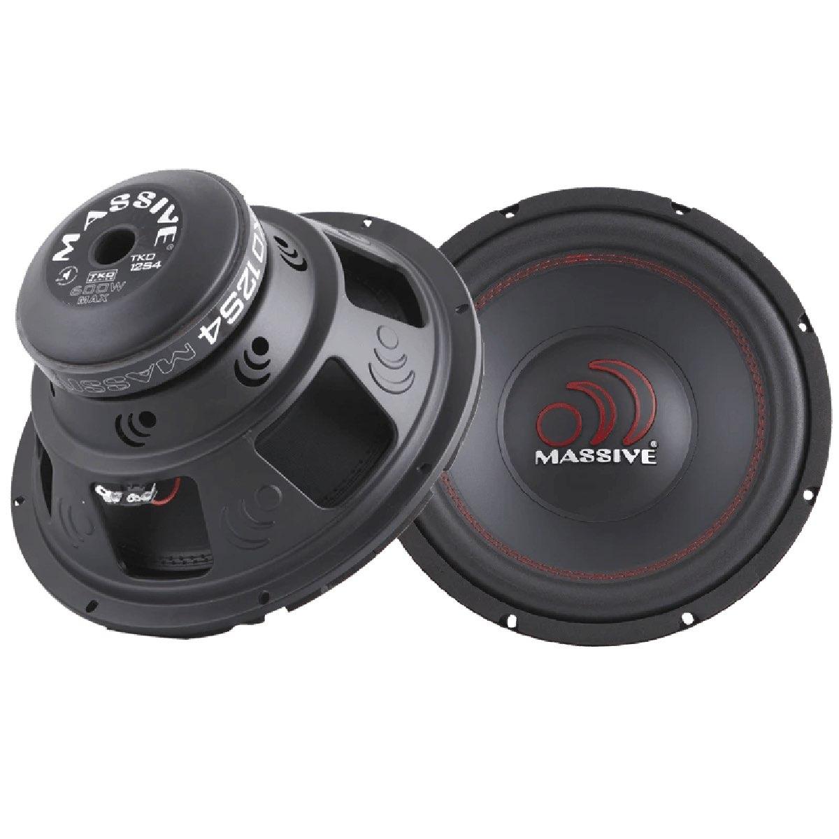 MASSIVE AUDIO 12" 600 WATT SINGLE 4 VC (TKO12-S4)