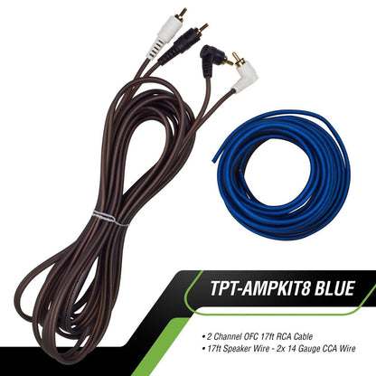 TIMPANO 8 GAUGE AMPLIFIER KIT BLUE WIRE (TPT-AMPKIT8BLUE)