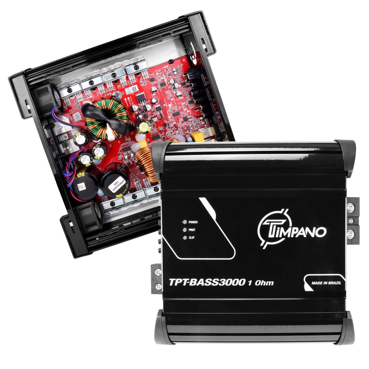 TIMPANO - 3000 WATT X 1 RMS 1 OHM STABLE AMPLIFIER (TPT-BASS3000 1OHM)
