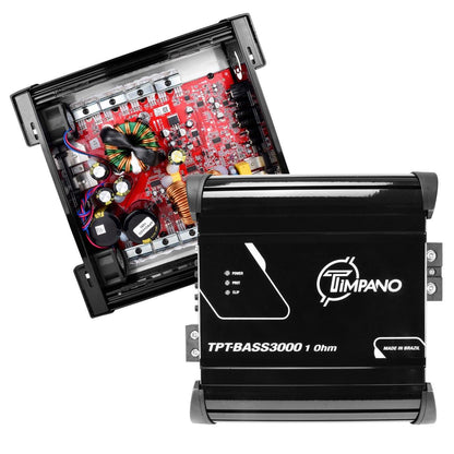 TIMPANO - 3000 WATT X 1 RMS 1 OHM STABLE AMPLIFIER (TPT-BASS3000 1OHM)
